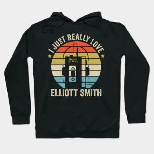 I Just Really Love Elliott Retro Old Music Style Hoodie